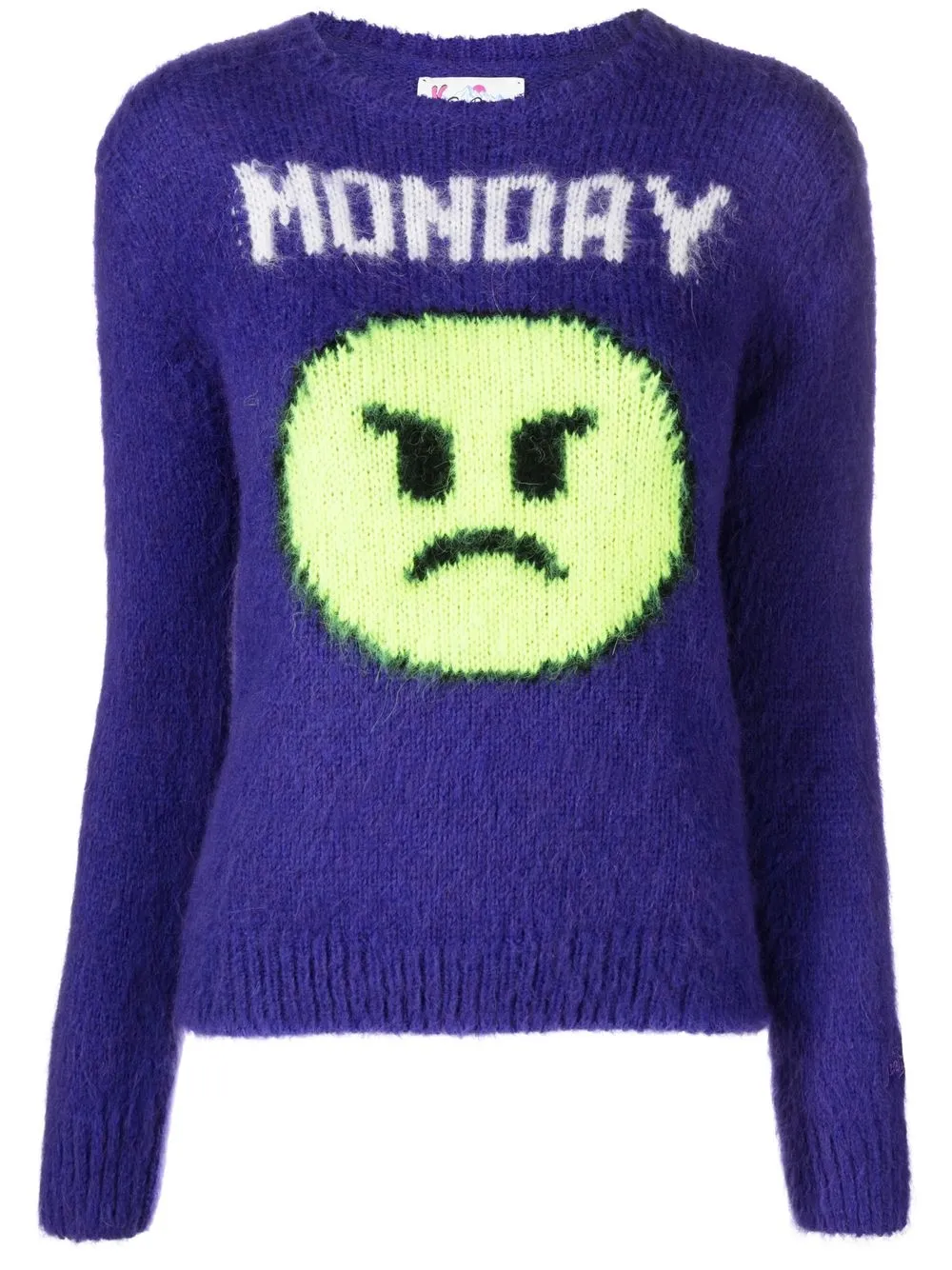 

MC2 Saint Barth intarsia emoji jumper - Purple