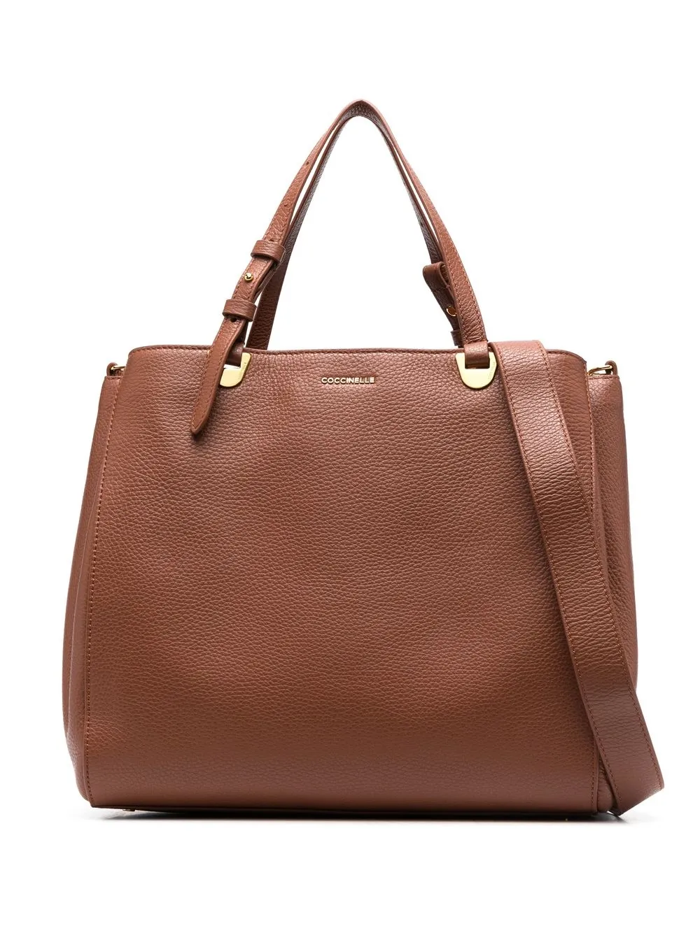 

Coccinelle Lea grained leather bag - Brown