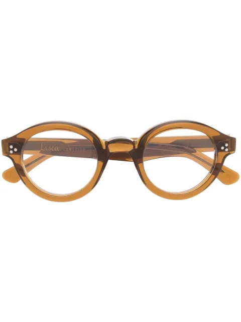Lesca round-frame optical glasses 