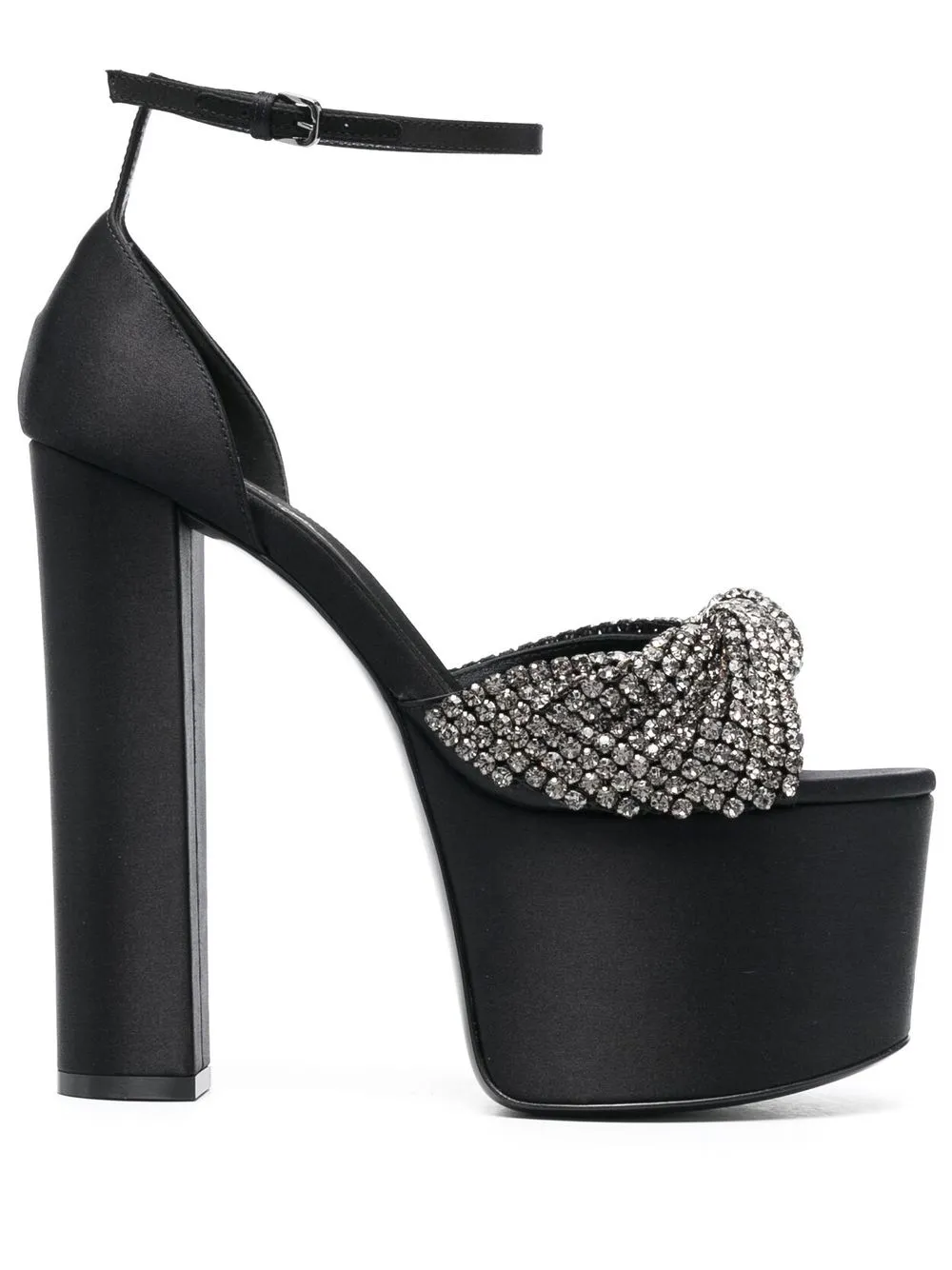 

Sergio Rossi crystal-embellished platform sandals - Black