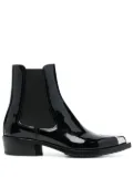 Alexander McQueen patent ankle boots - Black