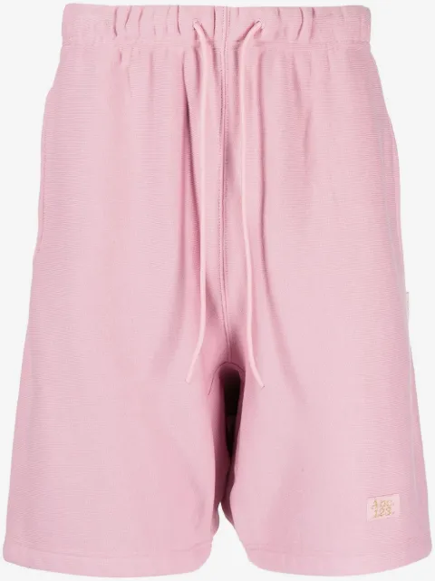 Advisory Board Crystals logo-embroidered cotton track shorts