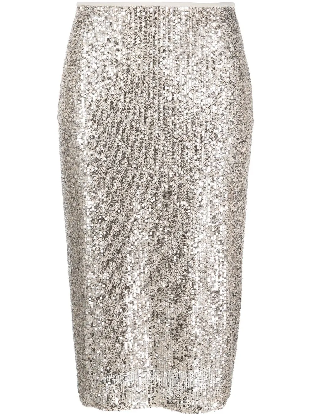 

Seventy sequin-embellished midi skirt - Neutrals