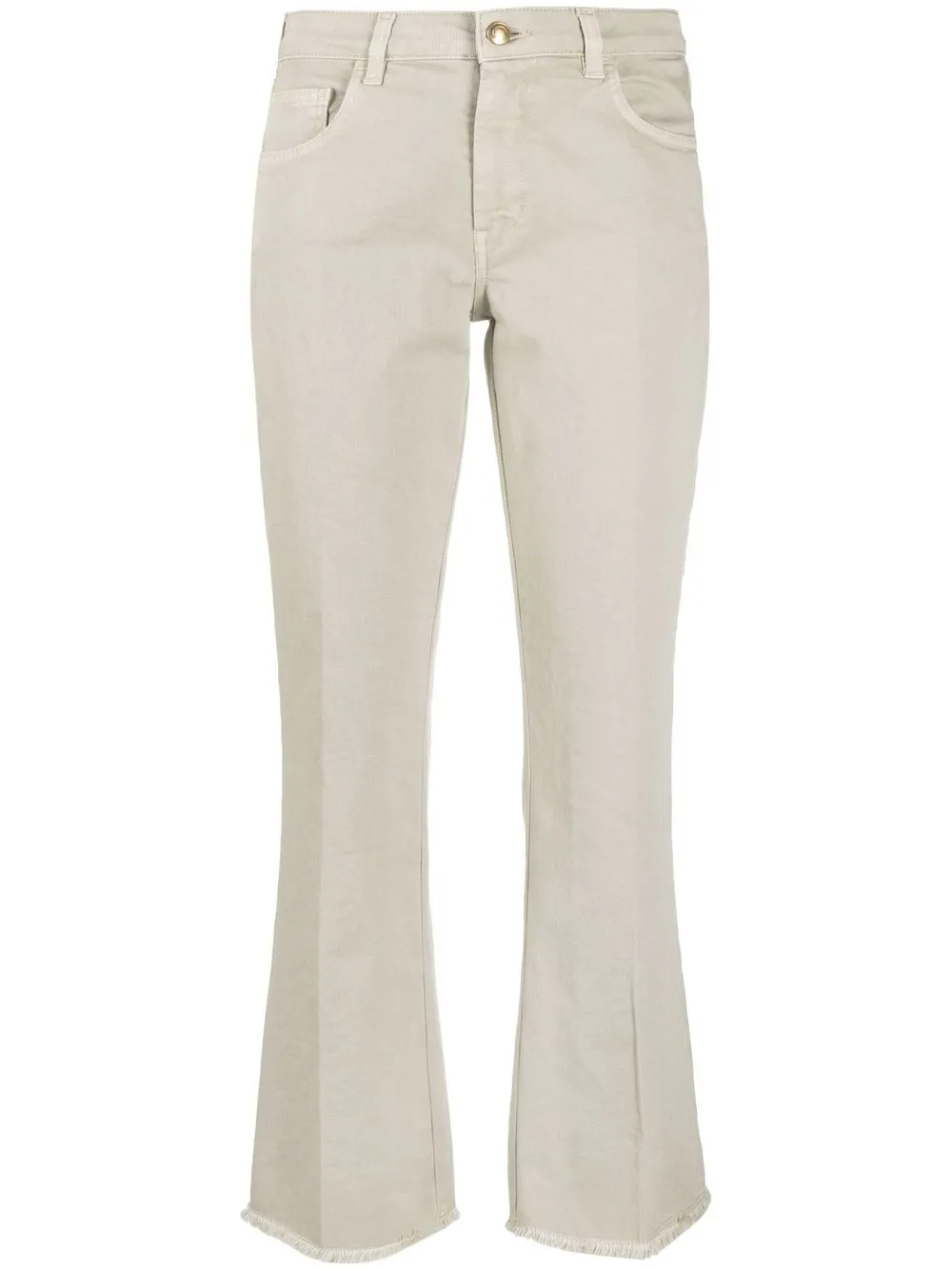 

Fay flared stretch-cotton trousers - Grey