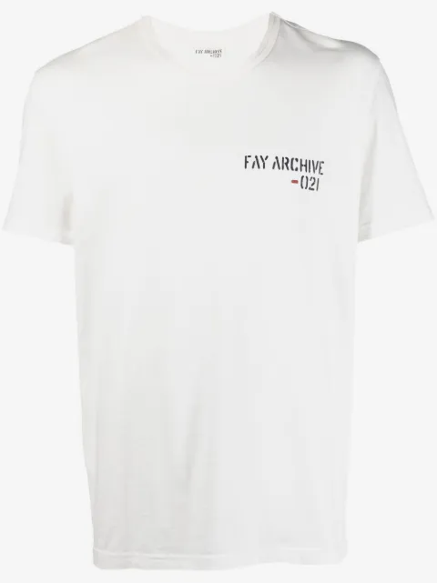 Fay T-shirt med logotryk