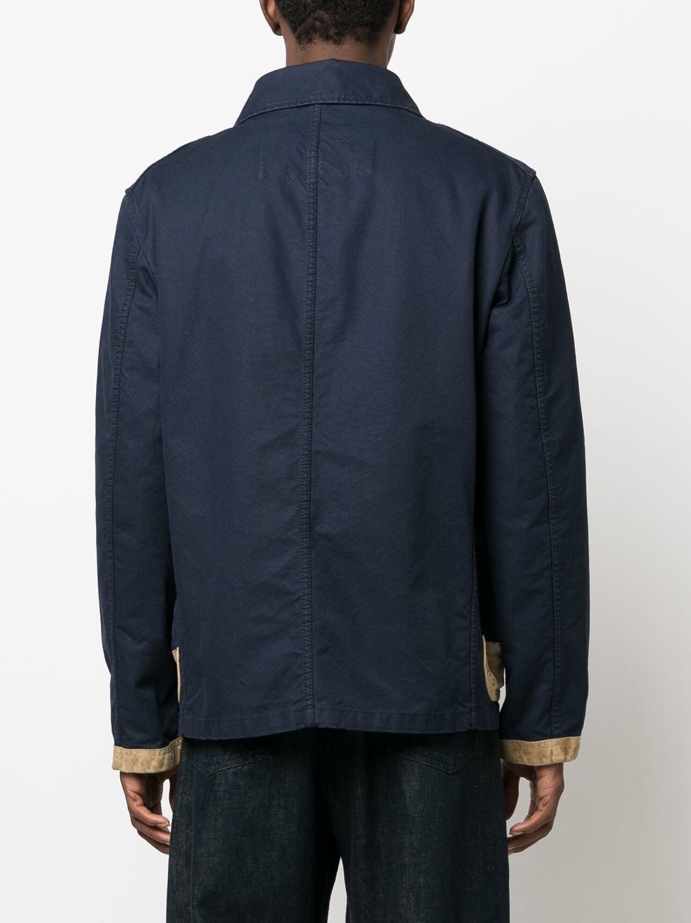Shop Fay Clip-fastening Jacket In Blue
