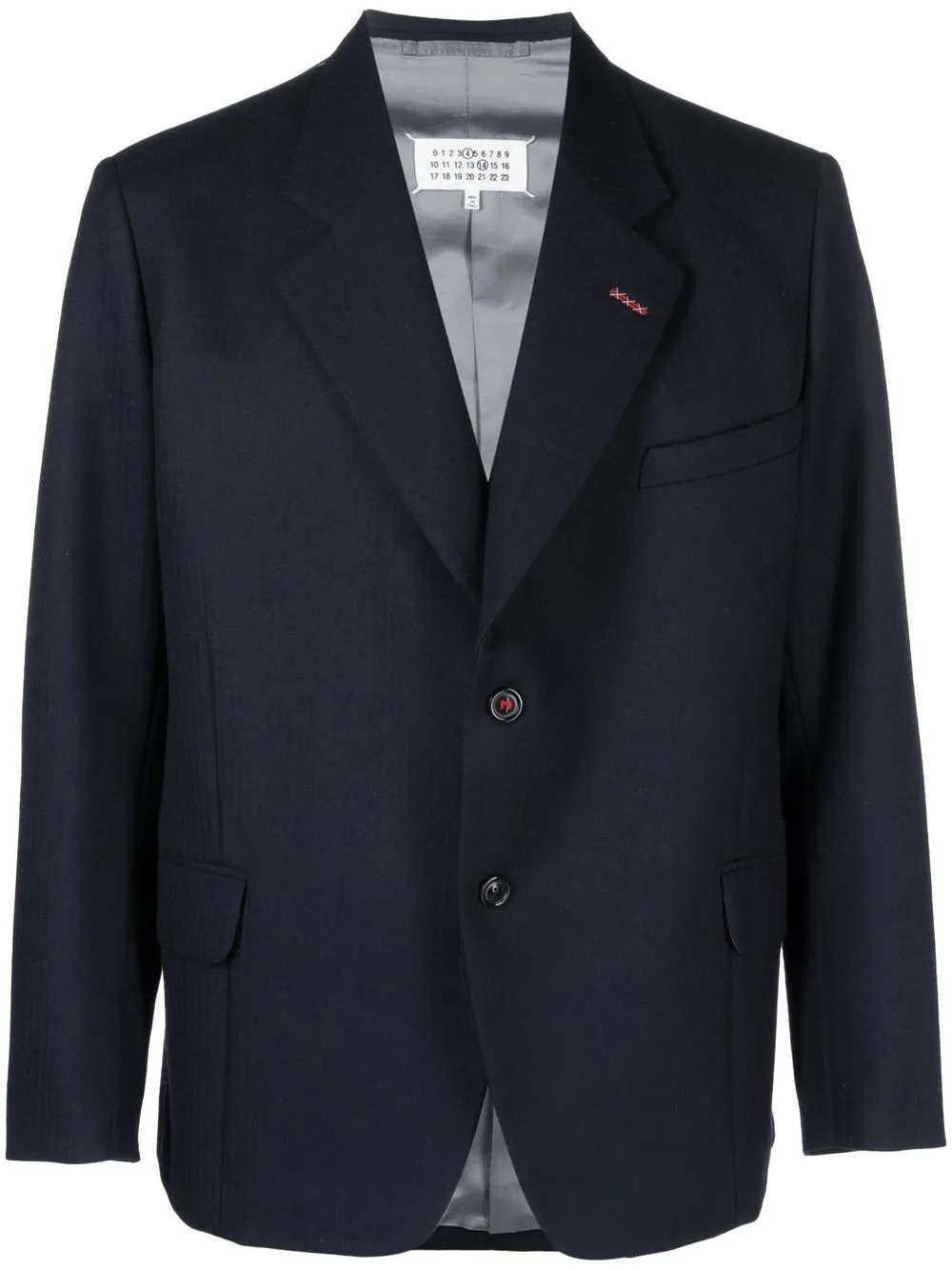 

Maison Margiela four-stitch single-breasted blazer - Blue