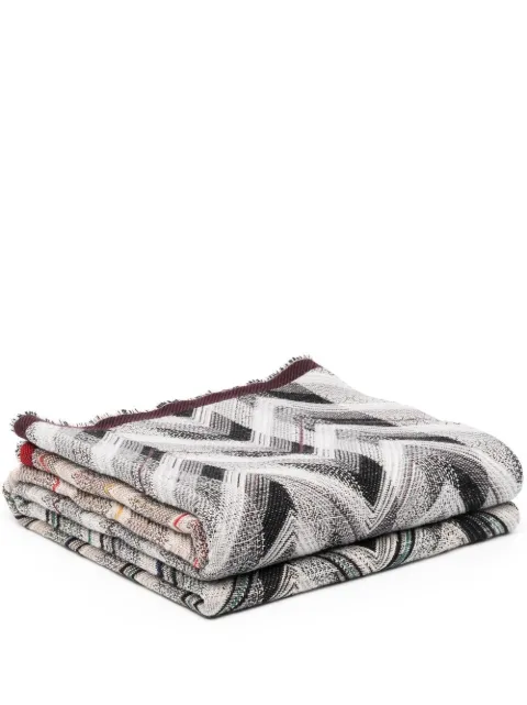 Missoni Home striped knitted blanket