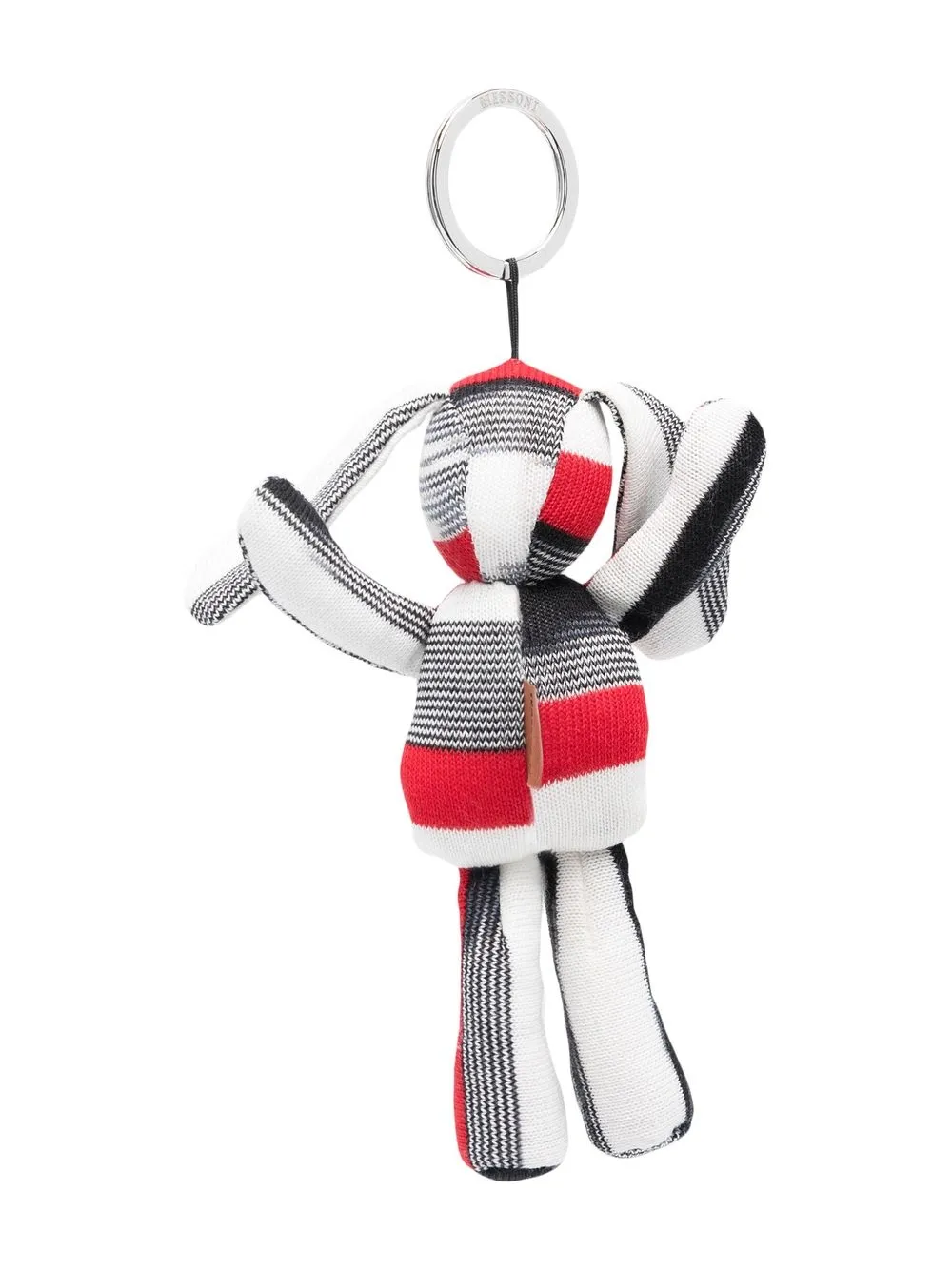 

Missoni knitted rabbit keyring - White