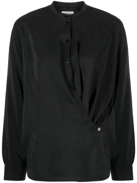 Lemaire long-sleeved asymmetric shirt