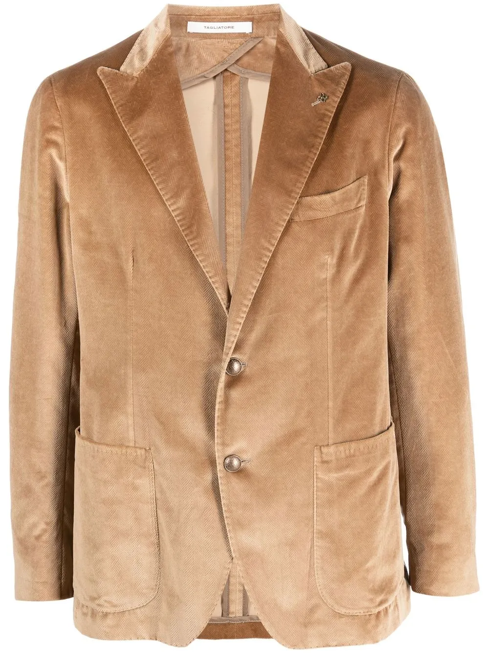

Tagliatore chevron single-breasted blazer - Neutrals