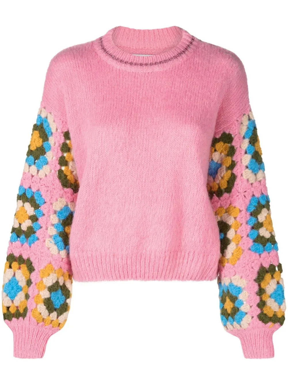 

MC2 Saint Barth crochet-knit jumper - Pink