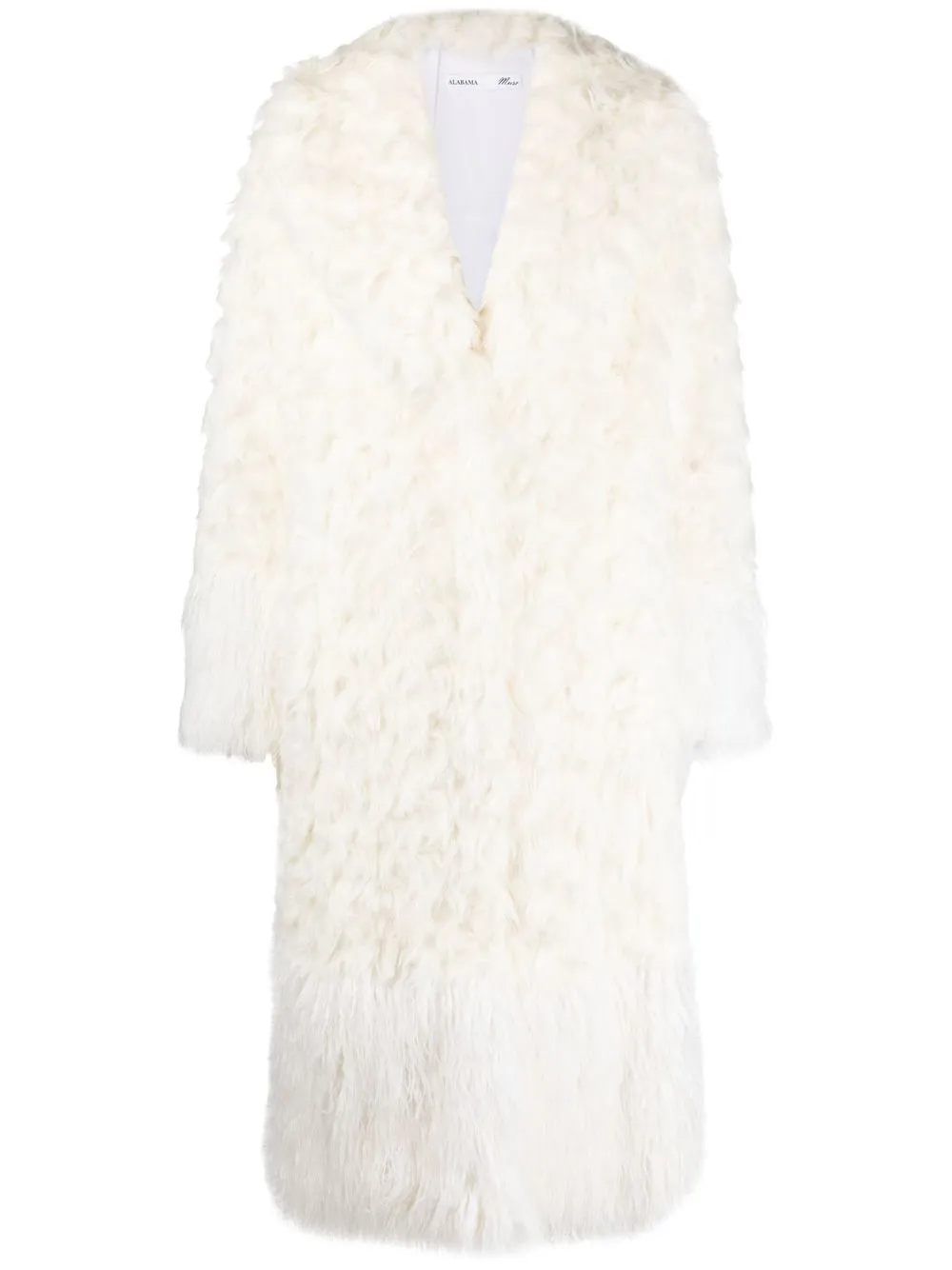 

ALABAMA MUSE bow-detail faux-fur coat - White