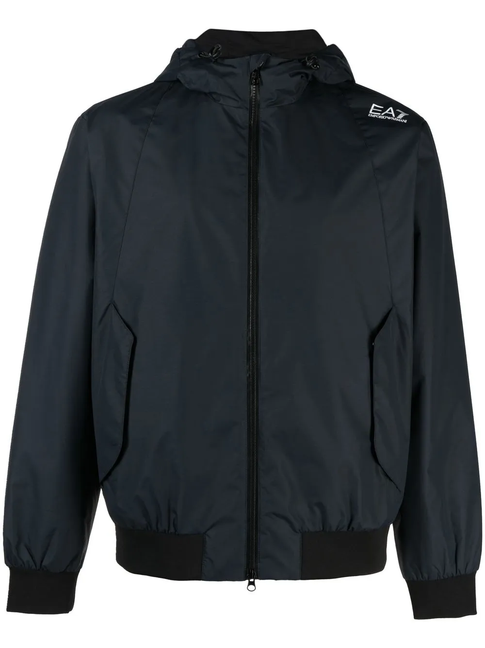 

Ea7 Emporio Armani logo-print lightweitgh jacket - Blue