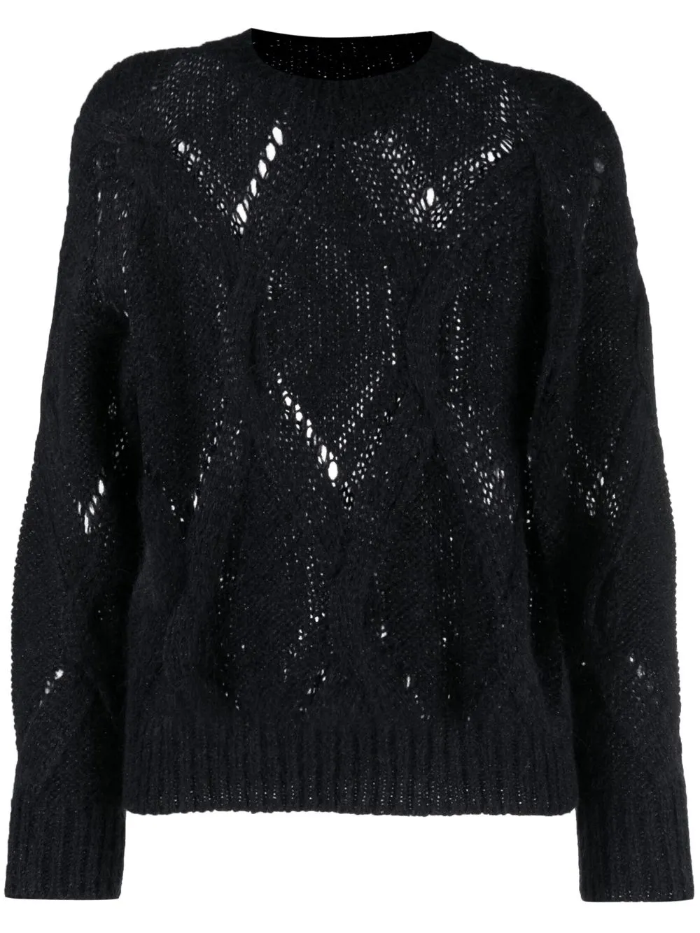 

Peserico pointelle-knit jumper - Black