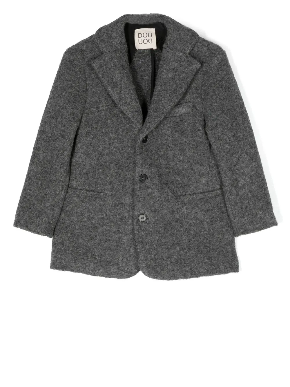 

Douuod Kids blazer texturizado - Gris