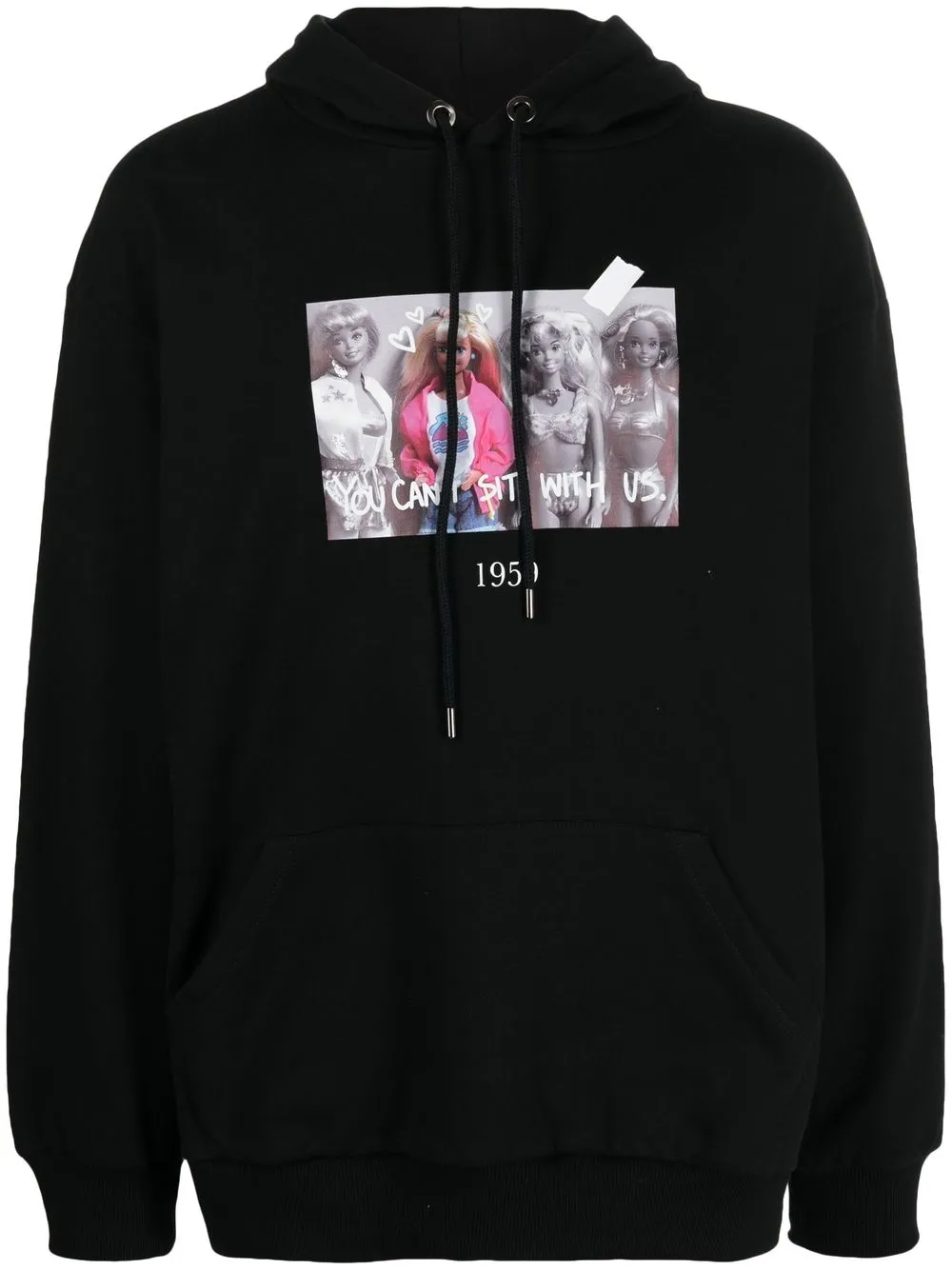 

Throwback. Barbie graphic-print hoodie - Black