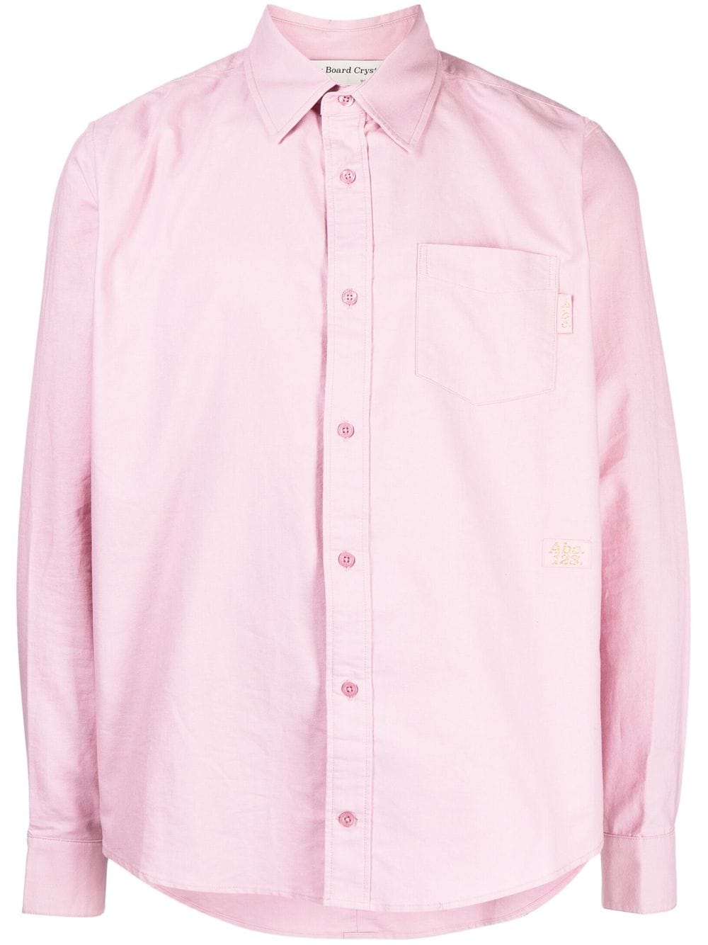 Advisory Board Crystals Long-sleeves Cotton Shirt In Pink