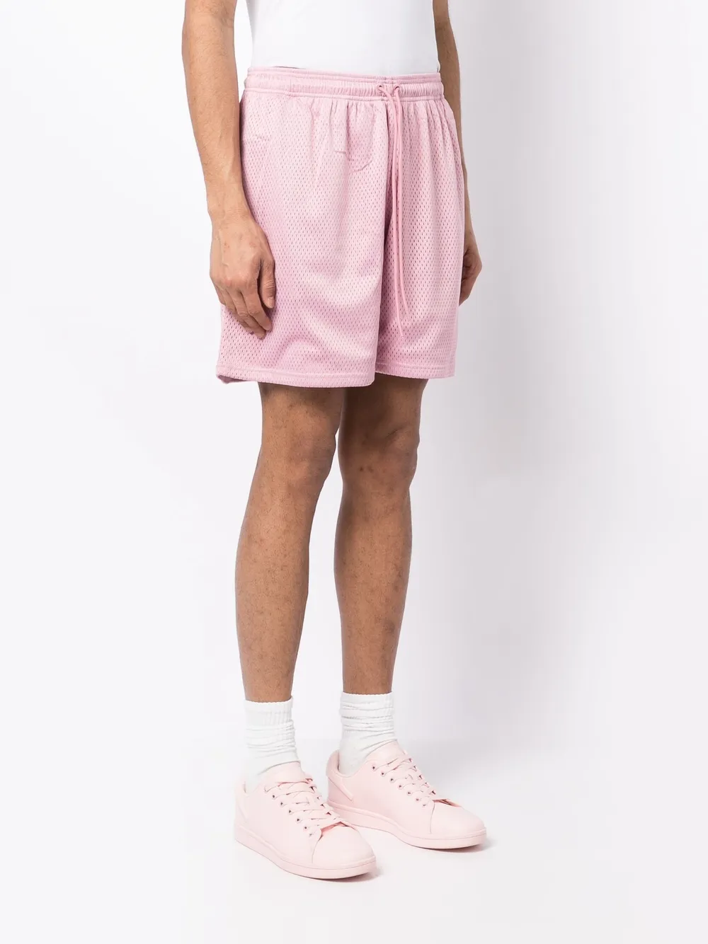 Advisory Board Crystals Trainingsshorts met geborduurd logo Roze