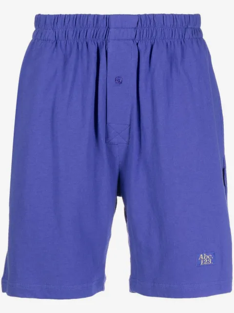 Advisory Board Crystals logo print lounge shorts