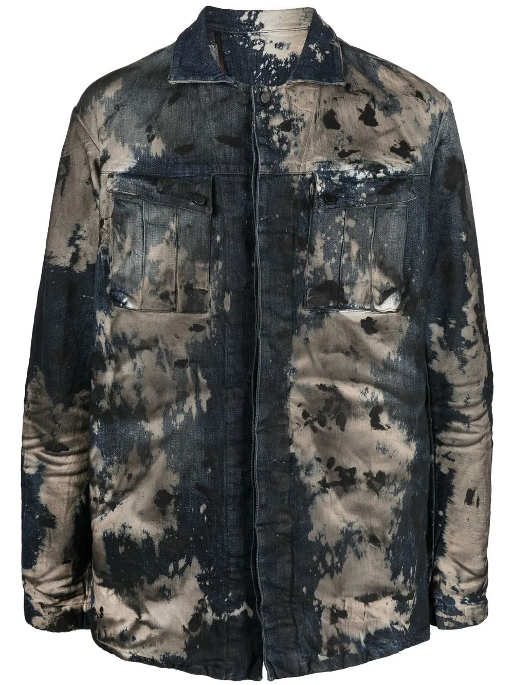 acid-wash denim jacket