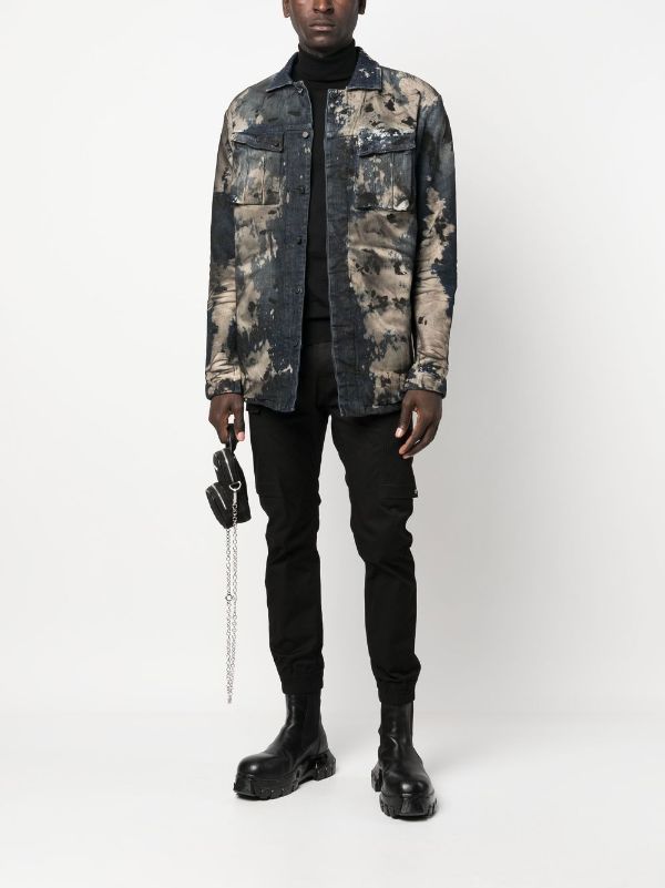 Boris Bidjan Saberi アシッドウォッシュ デニムジャケット - Farfetch