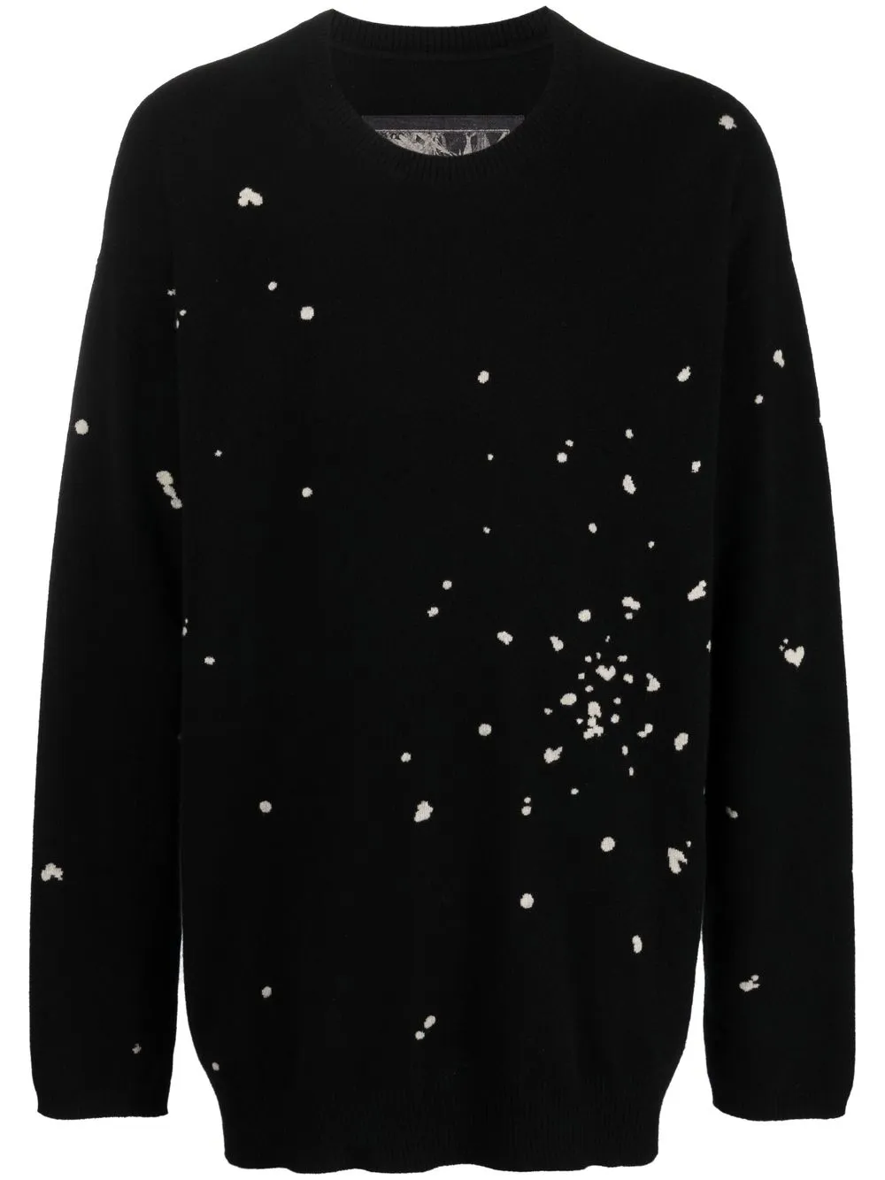 

Ziggy Chen oversized crewneck cashmere jumper - Black