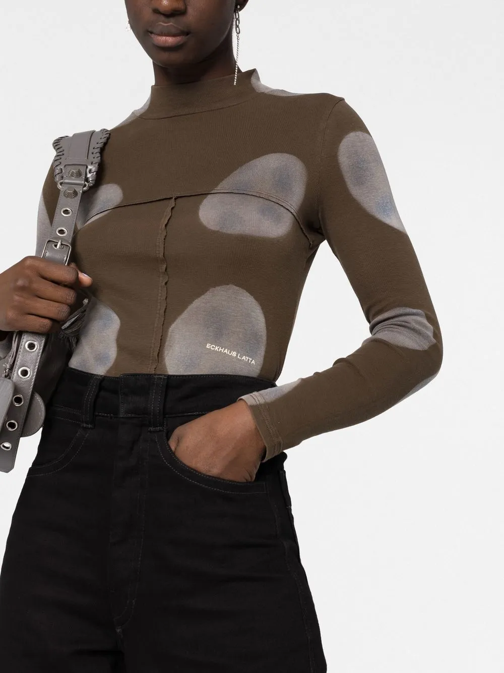 Eckhaus Latta graphic-print Cropped Top - Farfetch