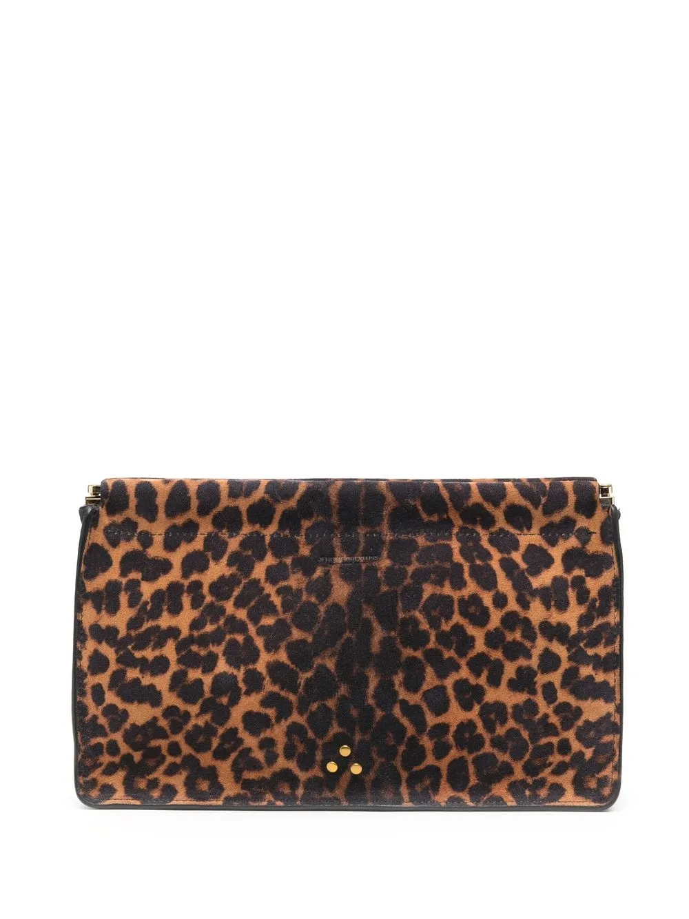 

Jérôme Dreyfuss Clic Clac leopard-print clutch - Brown