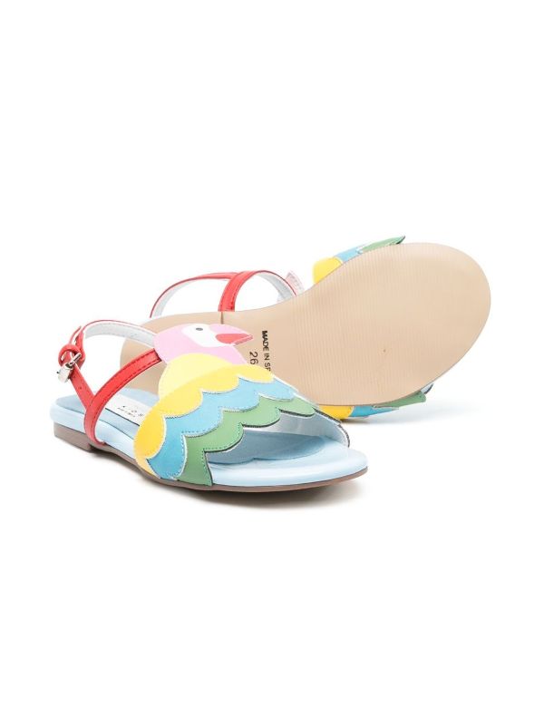 parrot slingback sandals