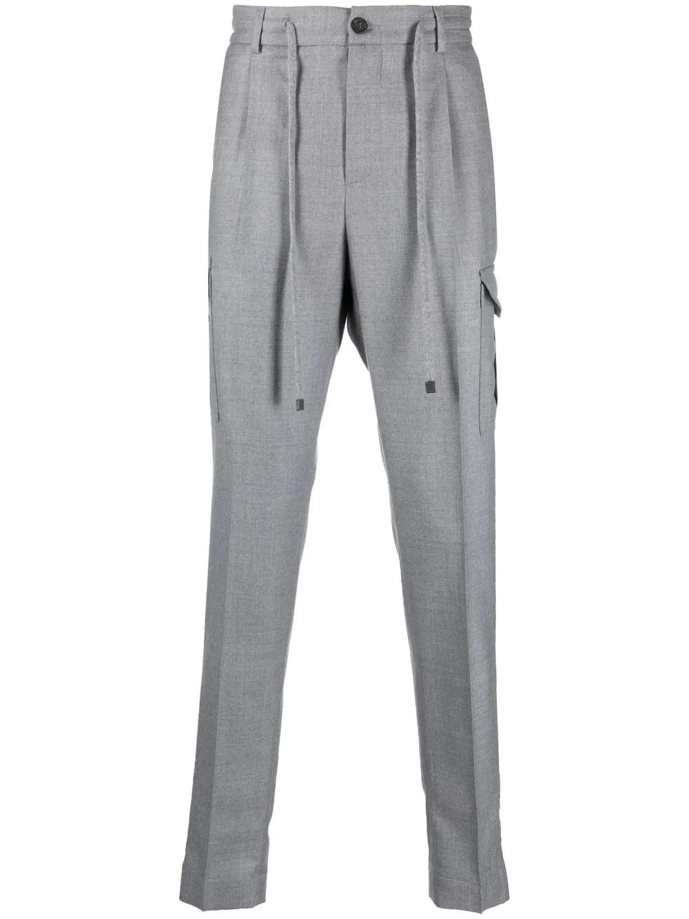 

Peserico drawstring straight-leg trousers - Grey