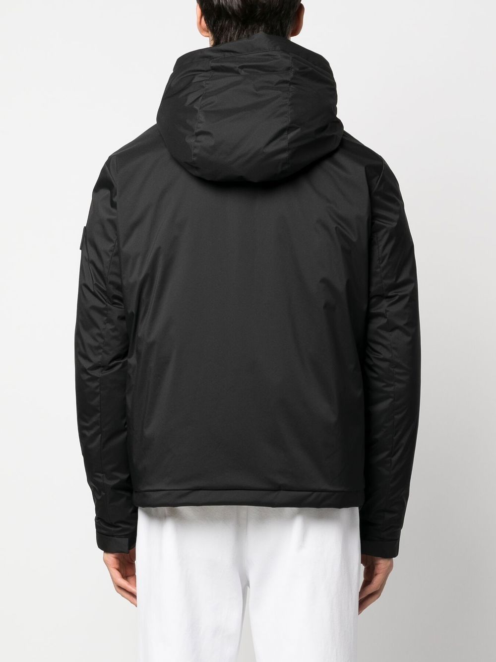 Shop Tatras Logo-patch Zip-up Padded Jacket In Black