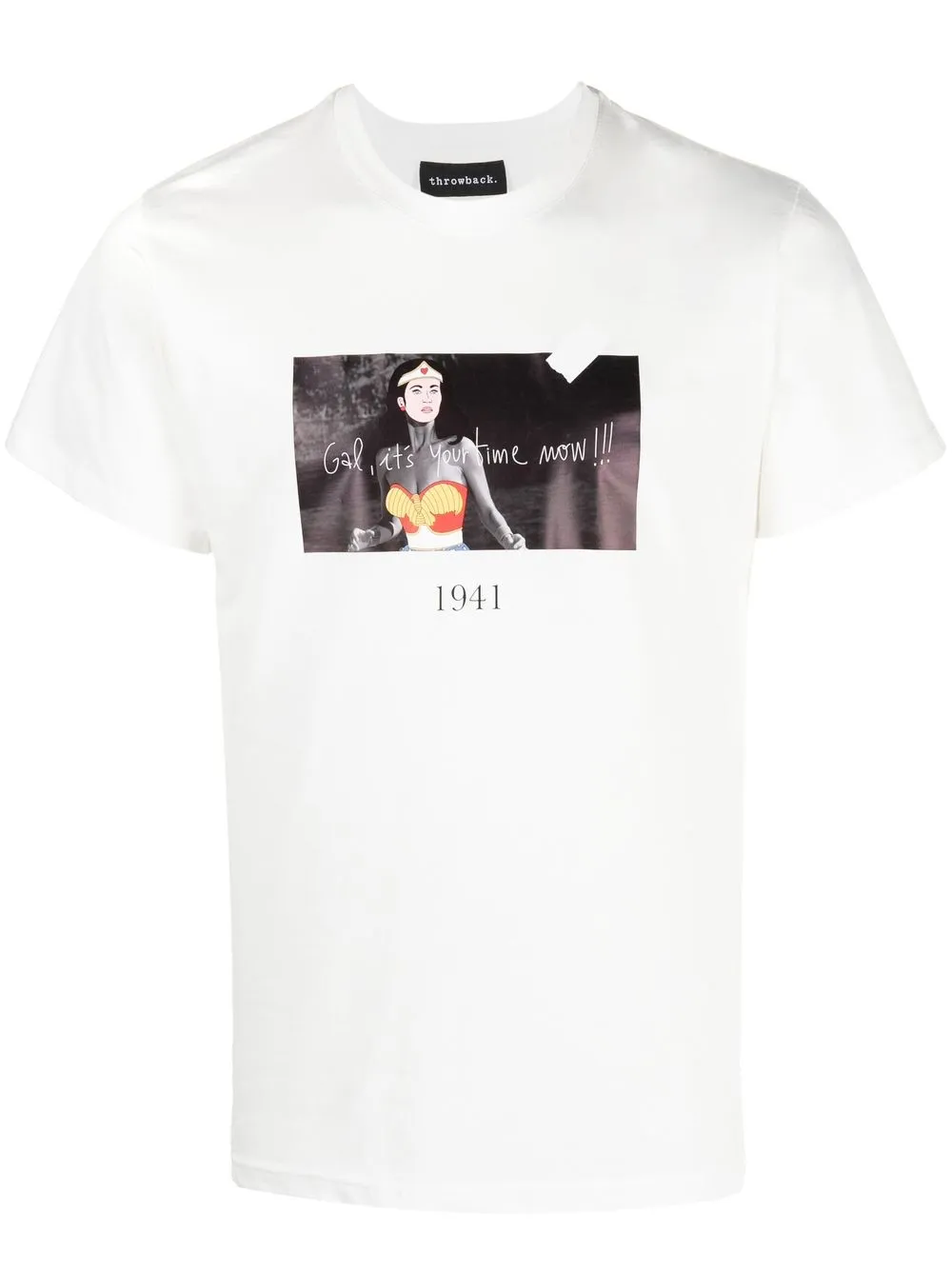 

Throwback. graphic-print cotton T-shirt - White