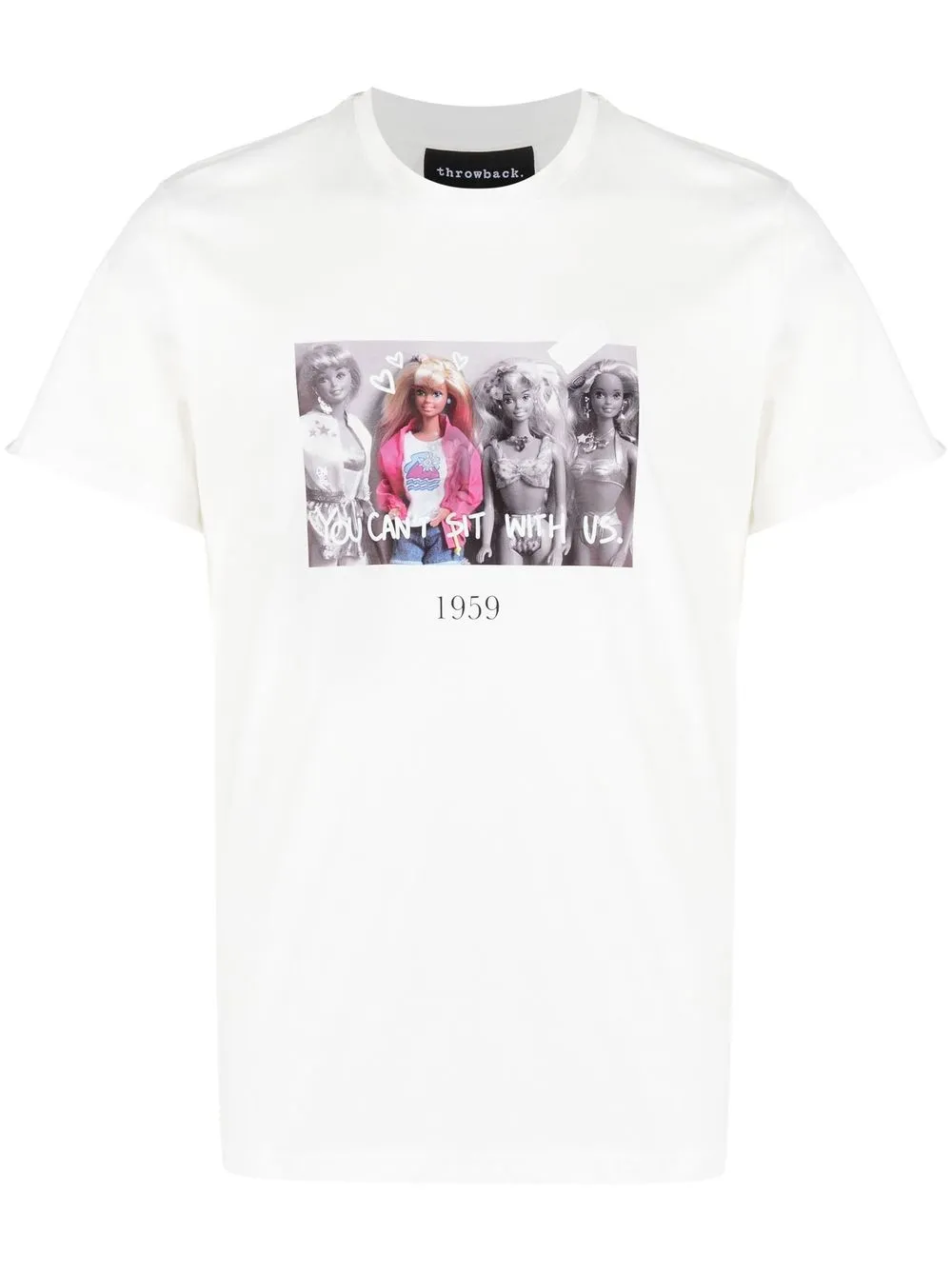 

Throwback. cotton graphic-print T-shirt - White