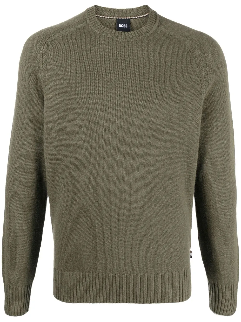 

BOSS crew neck cashmere jumper - Green