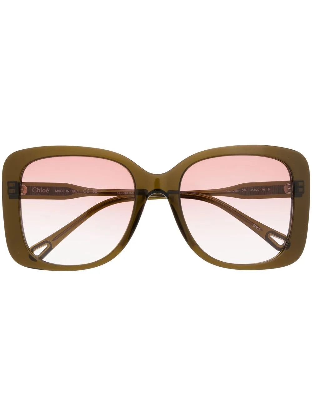 

Chloé Eyewear oversized -frame gradient lenses sunglasses - Green