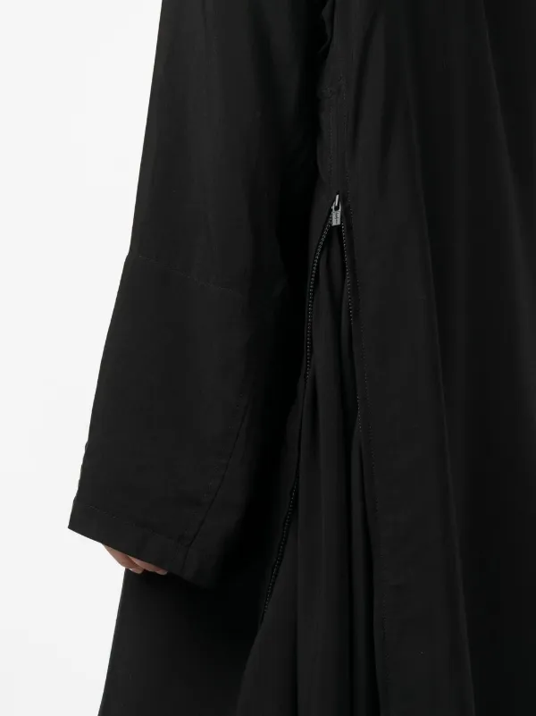 Yohji Yamamoto Hooded Belted Coat | Black | FARFETCH