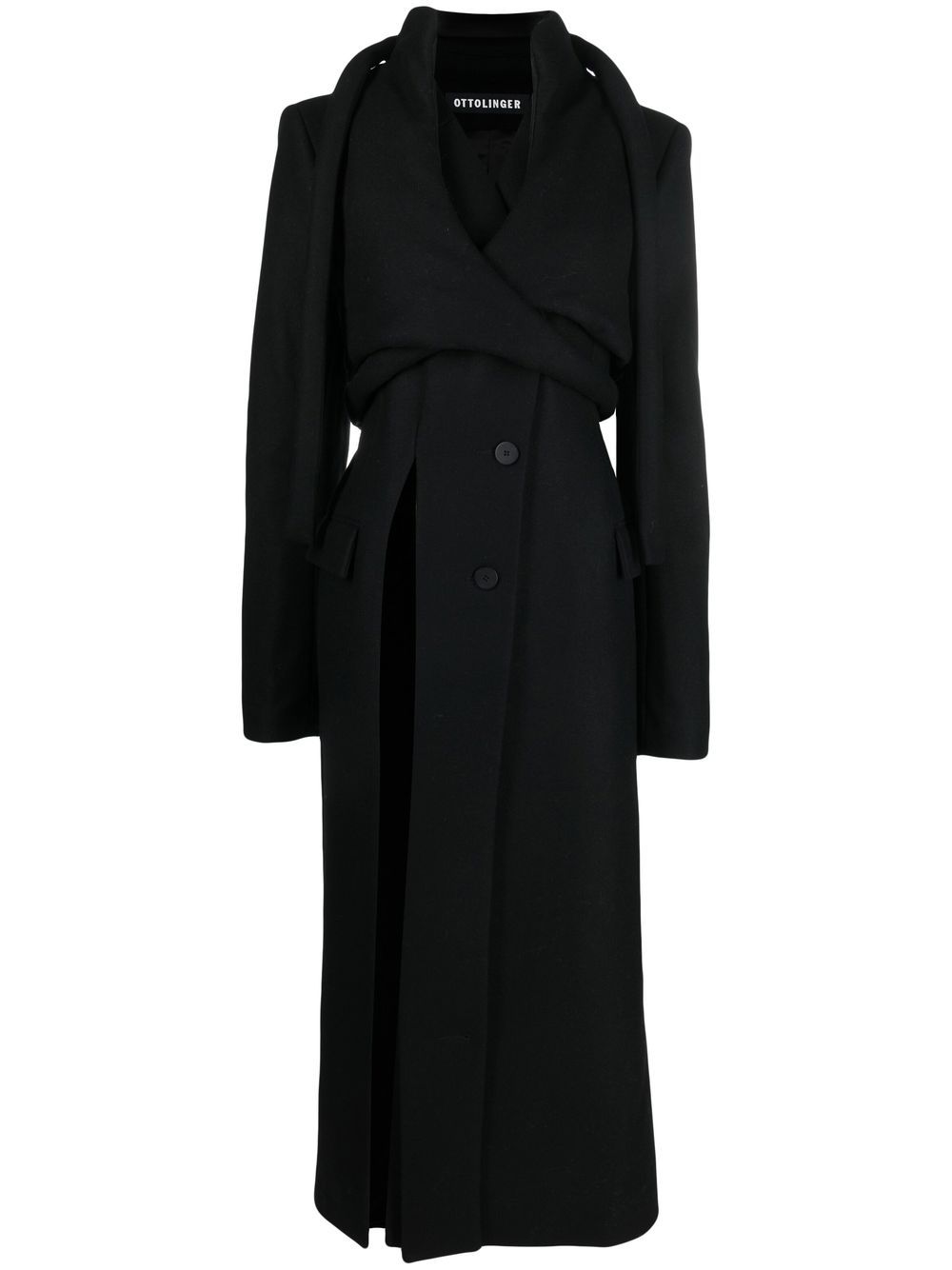 Ottolinger Button-up Coat In Black