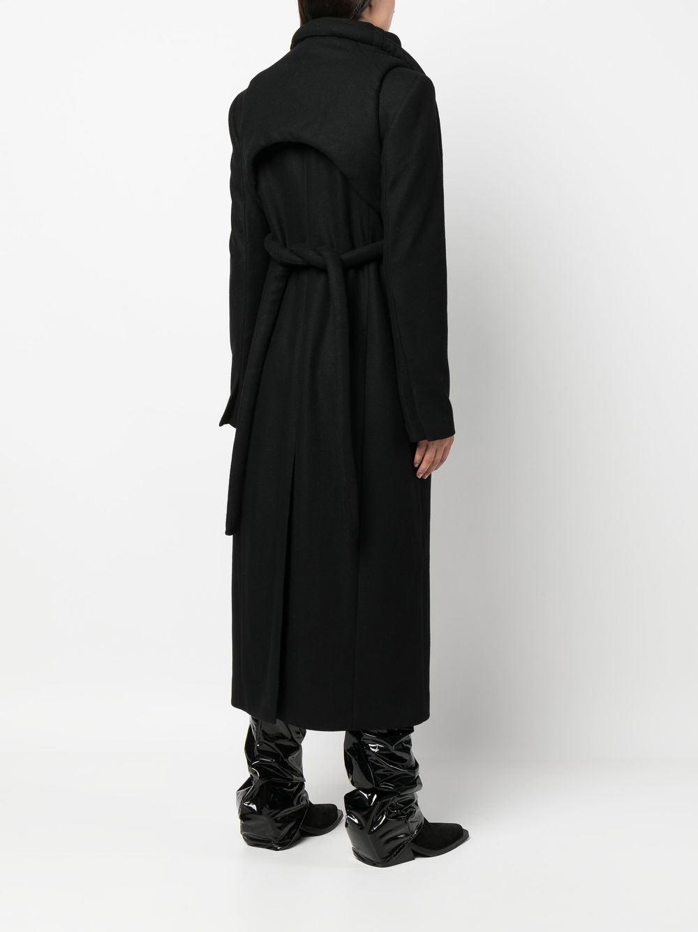 Shop Ottolinger Button-up Coat In Black