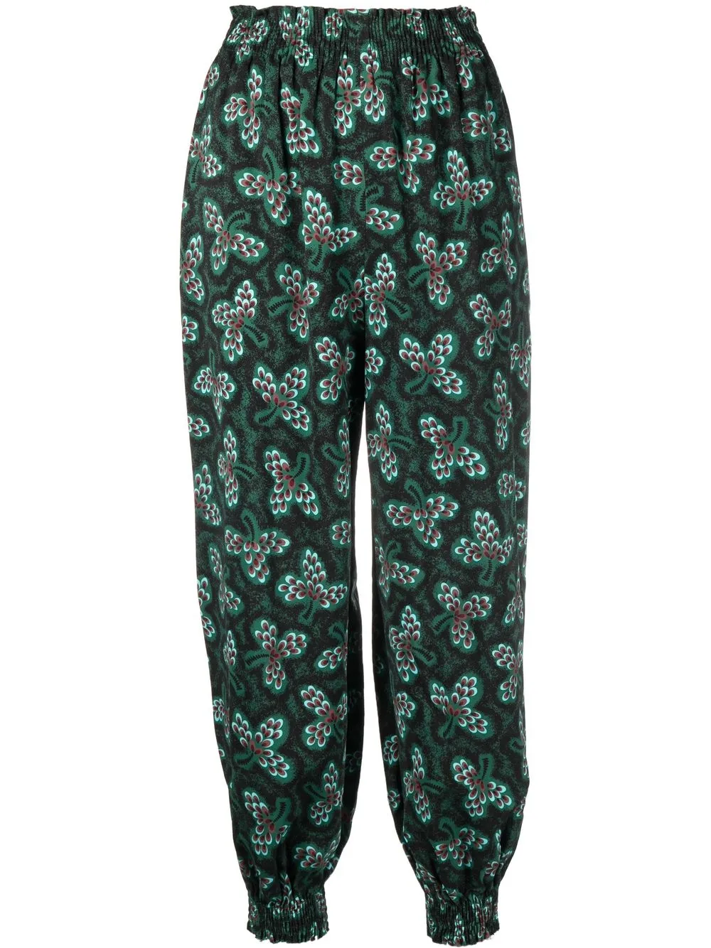 

Rachel Comey Nile floral-print harem trousers - Green
