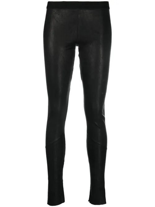 Legging en cuir à taille basse - Isaac Sellam Experience - Modalova