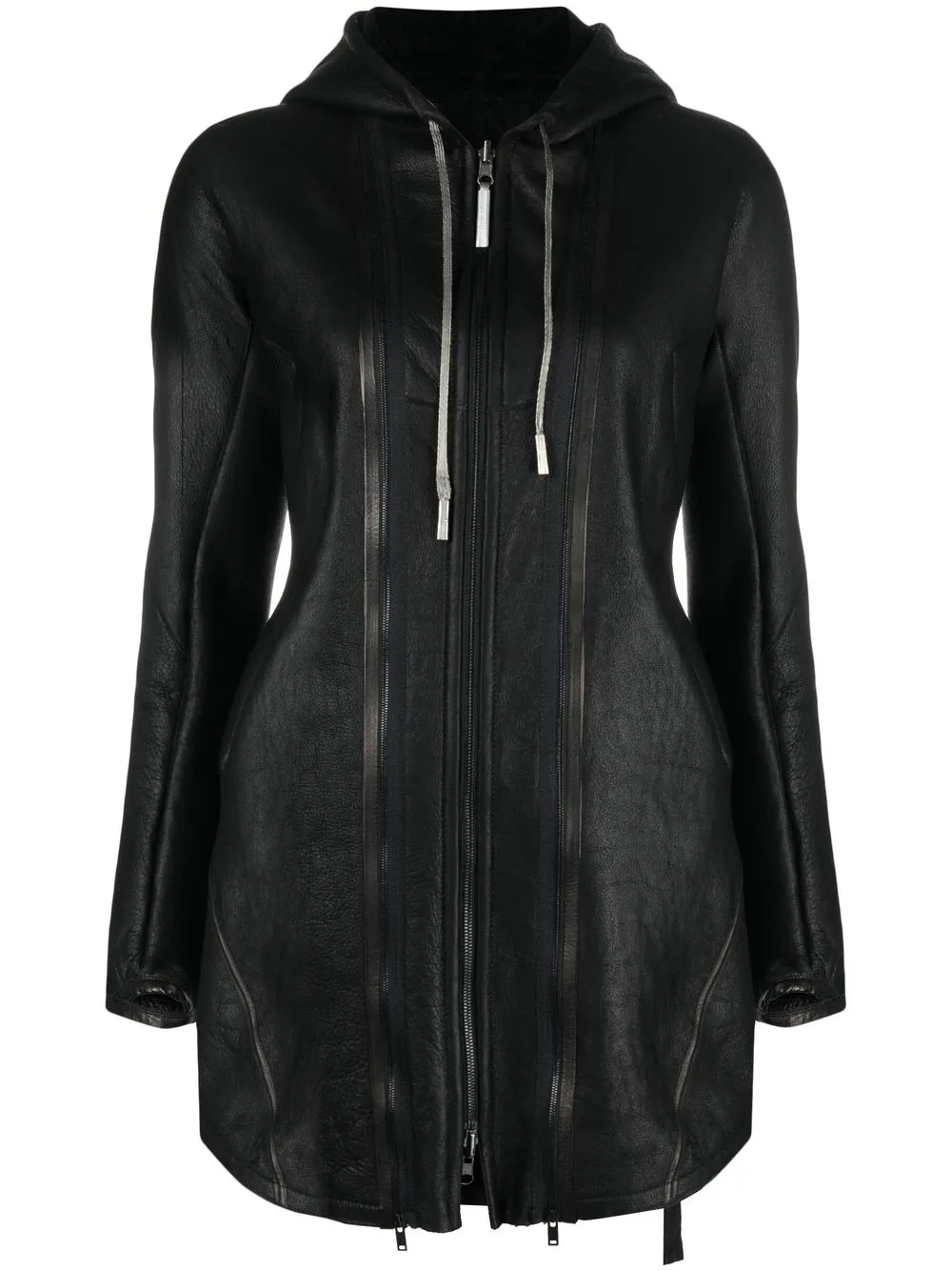 

Isaac Sellam Experience leather zip-up jacket - Black