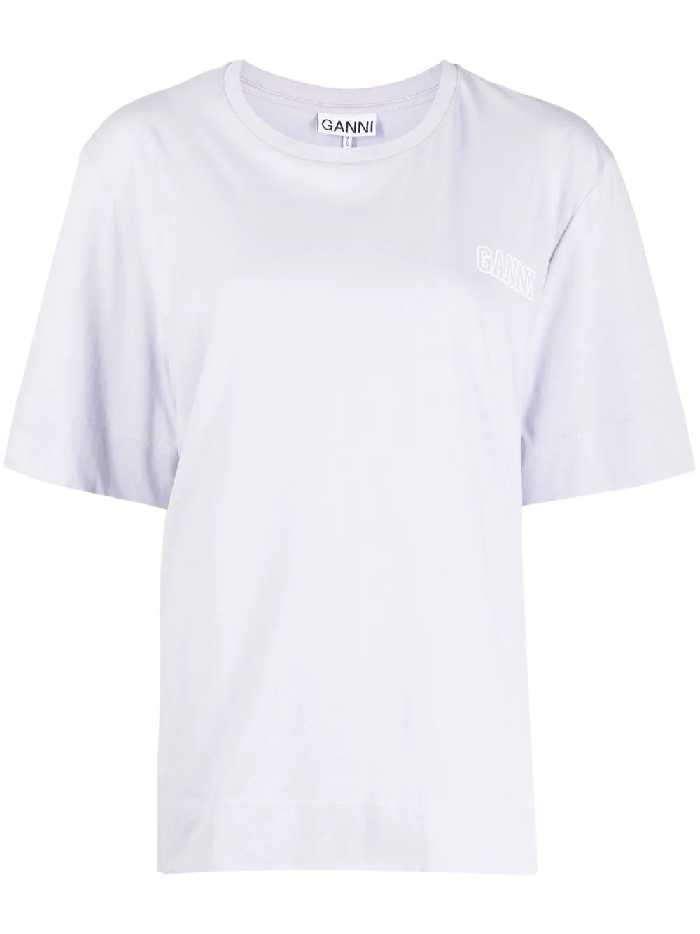 

GANNI logo-print cotton T-shirt - Purple