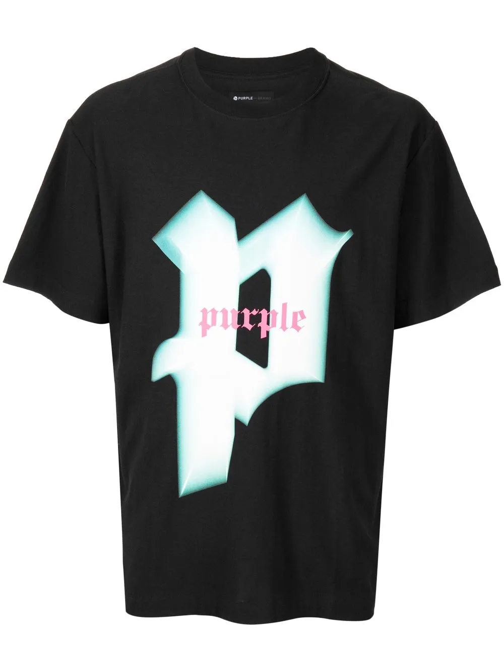 

Purple Brand graphic-print short-sleeve T-shirt - Black