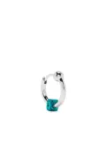 EÉRA 18kt white gold Square mini hoop earring - Silver
