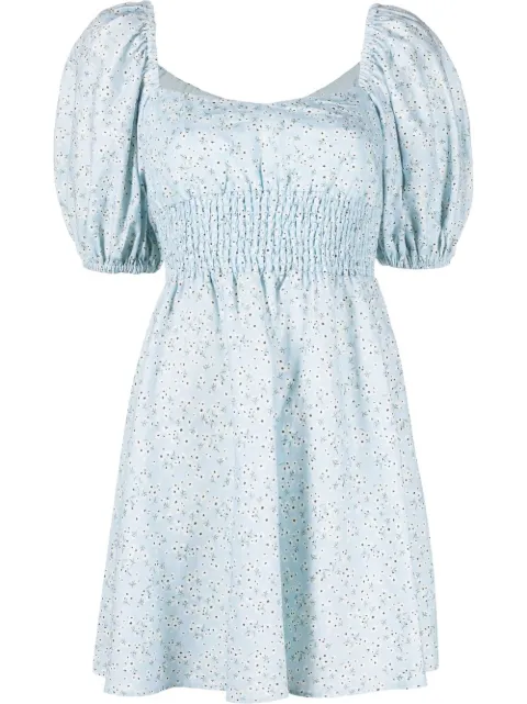 peony Paper Daisy smocked minidress