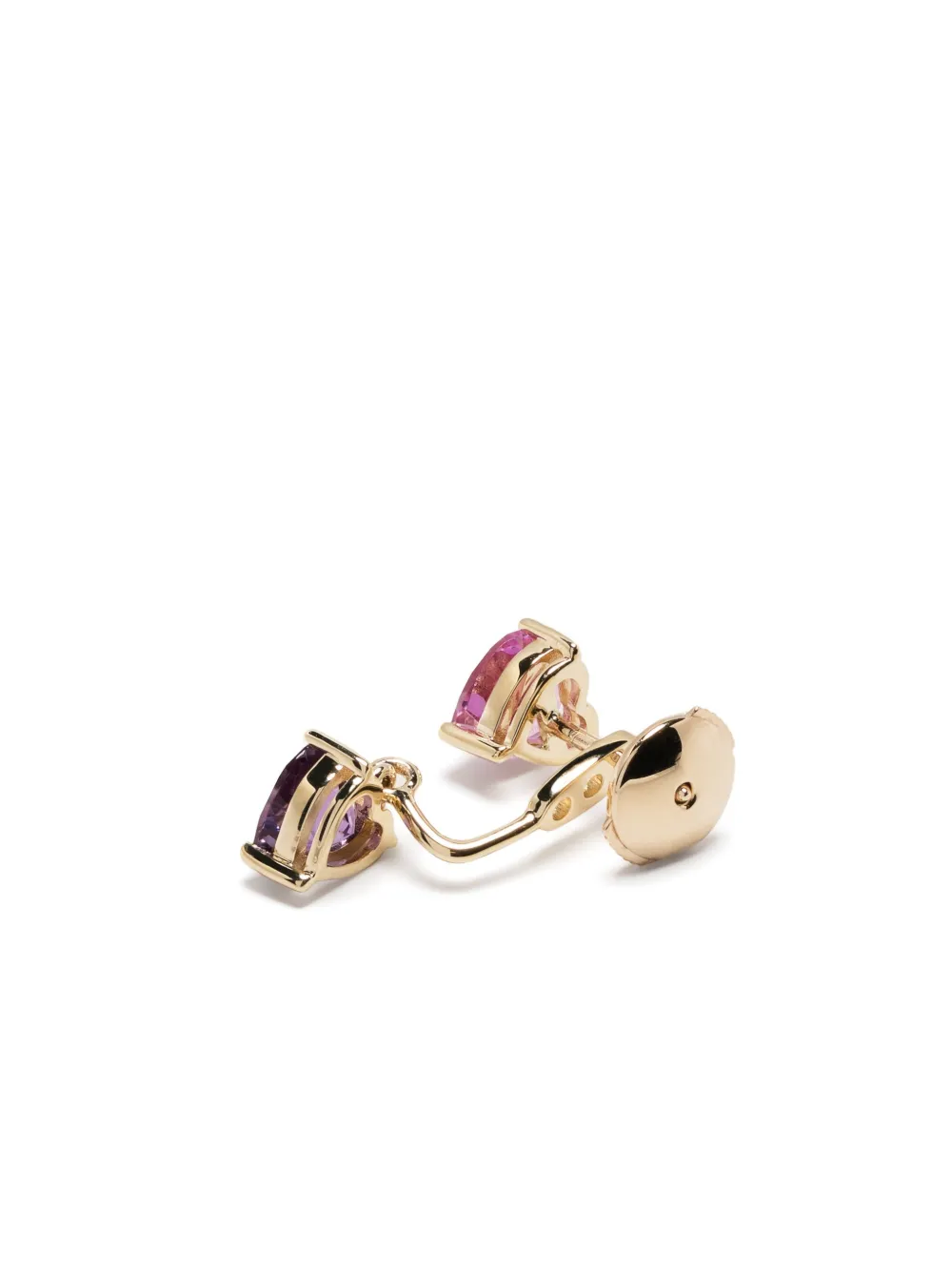 Yvonne Léon 9kt Yellow Gold Multi Coeurs Drop Earrings In Gold