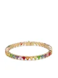 Yvonne Léon 9kt yellow gold gemstone eternity bracelet