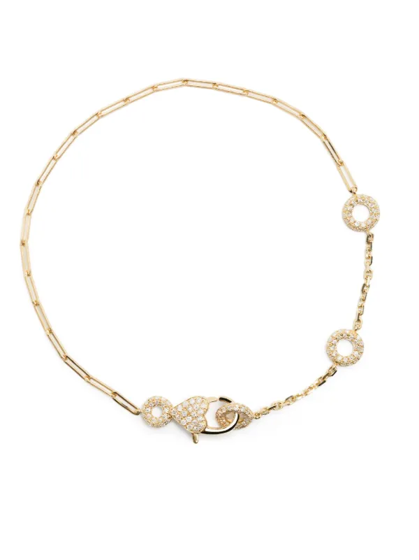 Yvonne Léon Solitaire Donuts 18kt Yellow Gold Diamond Bracelet