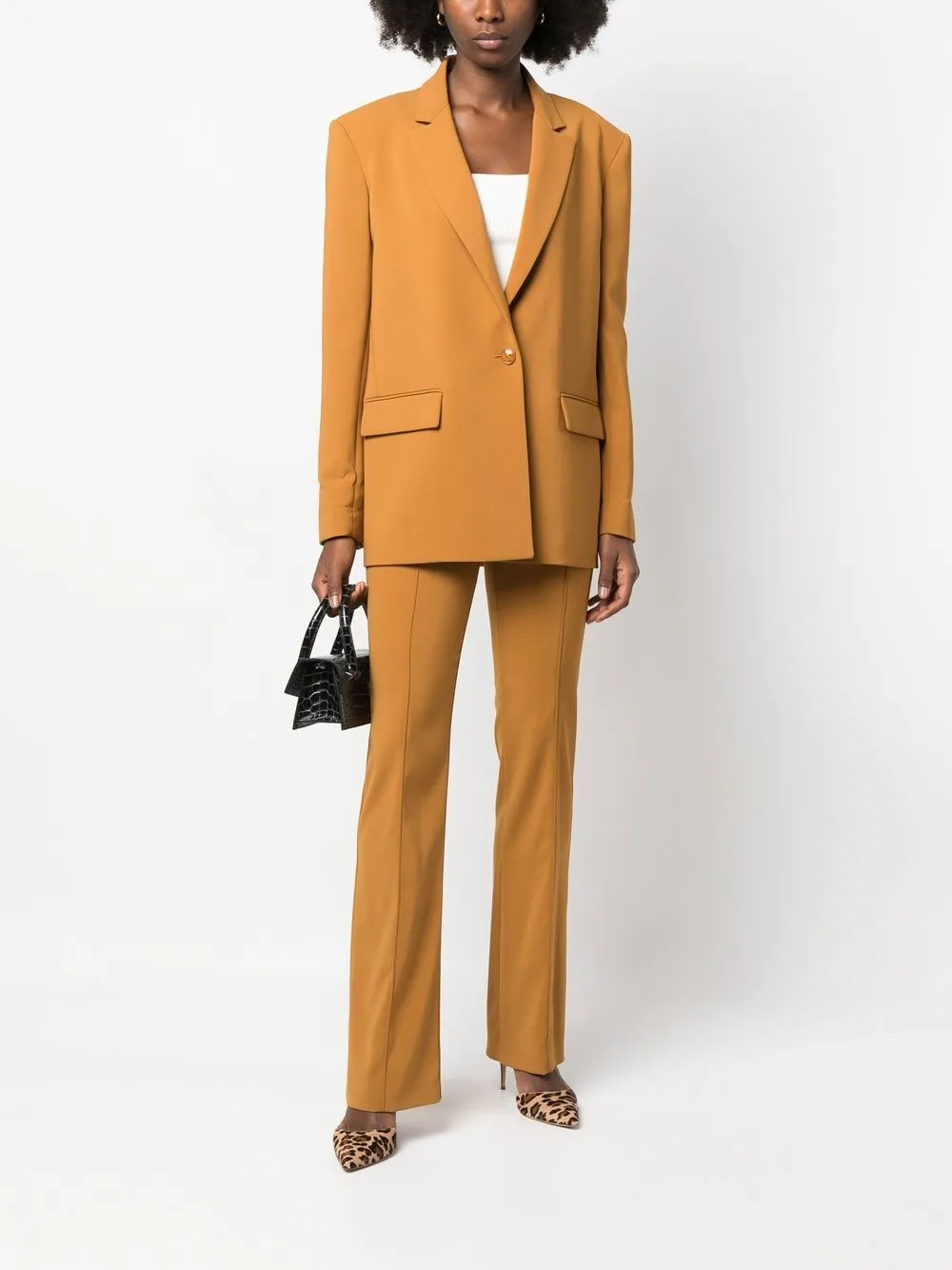Patrizia Pepe Oversized blazer - Bruin